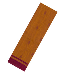 Mustard Woven Rasipuram Cotton Saree With Buttas-RA2637