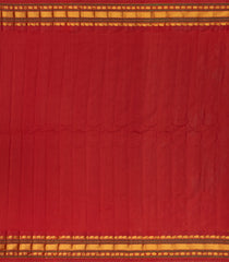 Mustard Handloom Gadwal Silk Cotton Saree With Buttas-GA0184