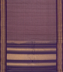 Lilac Handloom Gadwal Silk Cotton Saree With Stripes -GA0267