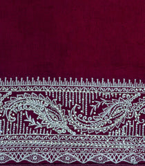 Maroon Woven Synthetic Vichitra Saree With Zari Embroidery-BL5416