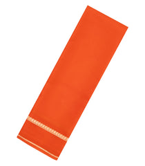 Orange Woven Mysore Silk Saree With Zari Border-MS3627