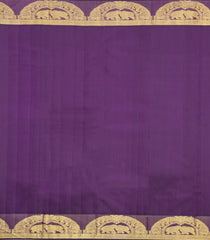 Dark Purple Handloom Vigneshwari Silk Saree With Buttas-KA15792