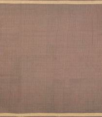 Brown Woven Tussar Saree With Zari Border-TU3349