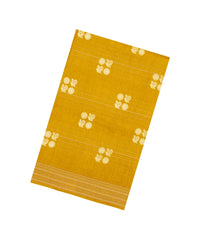 Mustard Printed Synthetics Dola Silk Saree With Zari Stripes-BL5190