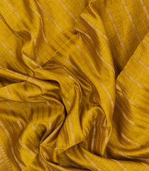 Mustard Woven Synthetic Dola Silk Saree With Zari Stripes-BL5717