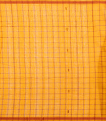 Mustard Woven Kadappa Cotton Saree With Checks-KN0738