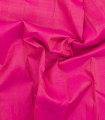 Hot Pink Handloom Kanchipuram Silk Saree With Temple Stripes-KA15060-Hot Pink