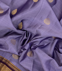 Lavender Kanchipuram Silk Saree With Zari Buttas-KA14925