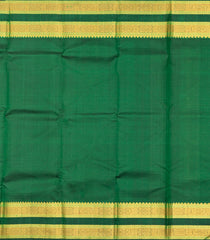 Orange & Magenta Handloom Korvai Kanchipuram Silk Saree With Contrast Border-KA15823