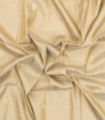 Cream Woven Art Tissue Dupion Saree With Floral Zari Buttas-BL5884