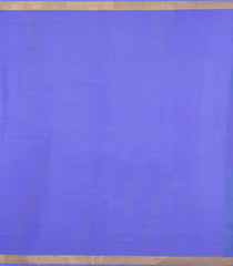 Cyan Woven Mysore Silk Saree With Contrast Border-MS3675
