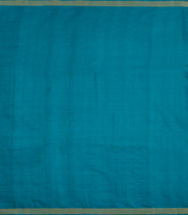 Cyan Handloom Tussar Silk Saree With Floral Buttas-TU3565