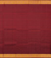 Maroon Handloom Kanchipuram Silk Saree With Floral Buttas-KA14006