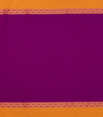 Magenta Woven Bengal Cotton Saree With Contrast Border-BG1744
