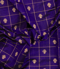 Purple Handloom Kanchi Cotton Saree With Silk Border-KC1805