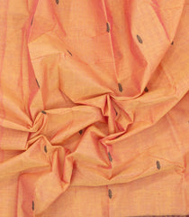 Sandal Woven Chettinad Cotton Saree With Buttas & Contrast Border-CN1928