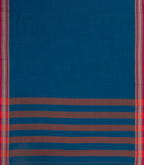 Blue Woven Chirala Cotton Saree With Contrast Border-CR1396