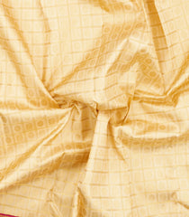 Cream Handloom Korvai Kanchipuram Silk Saree With Zari Checks & Kanchipuram Butta Silk Sarees -KA16605