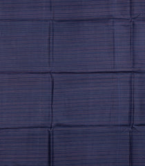 Navy Blue Woven Tussar Silk Saree With Stripes-TU3338