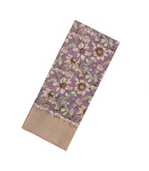 Lilac Printed Synthetic Dola Silk Saree With Zari Border-BL5045