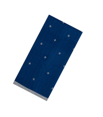 Navy Blue Woven Bengal Cotton Saree With Diamond Motifs-BG1813
