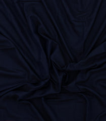 Midnight Blue Woven Bengal Cotton Saree With Contrast Border-BG1753