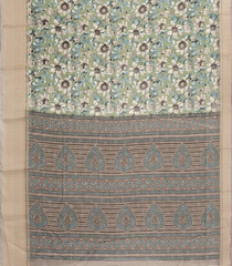 Light Green Printed Synthetic Dola Silk Saree With Zari Border-BL5092