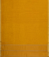 Mustard Printed Synthetic Dupion Saree With Temple Border & Jhalar-SY0094