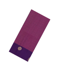 Magenta Handloom Soft Silk Saree With Stripes & Contrast Border-SO4425