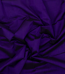 Violet Handloom Silk Cotton Saree With Zari Pallu-SC3930