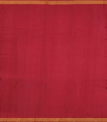 Red Woven Tussar Silk Saree With Floral Motifs-TU3262