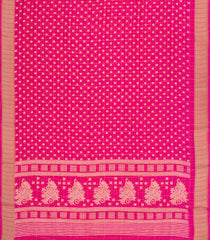 Pink Printed Synthetic Moss Chiffon Saree With Checks-BL5730