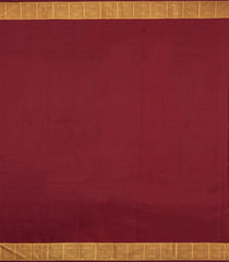 Maroon Handloom Kanchipuram Silk Saree With Checks & Buttas-KA15717