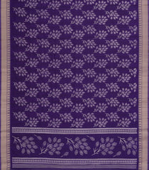 Purple Woven Synthetic Dola Silk Saree With Printed Floral Motifs-BL4892