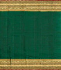 Yellow Handloom Korvai Kanchipuram Silk Saree With Dotted Stripes-KA15301