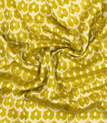 Yellow Woven Pure Banarasi Organza Silk Saree With Jaal Motifs-KS1145