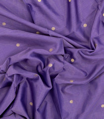 Lavender Handloom Soft Silk Cotton Saree With Zari Stripes-SC4376