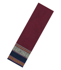 Maroon Handloom Kanchi Cotton Saree With Buttas-KC1786