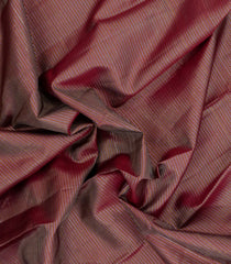 Dark Brown Handloom Kanchipuram Silk Saree With Stripes & Buttas-KA15327