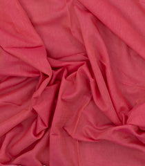 Peach Woven Bengal Cotton Saree With Contrast Border-BG1735