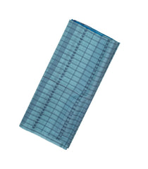 Shadow Green  Handloom Soft Silk Saree With Stripes & Checks-SO4199