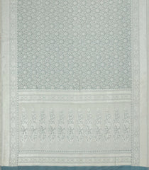 Shadow Green Woven Art Dupion Saree With Floral Zari Motifs-BL5973