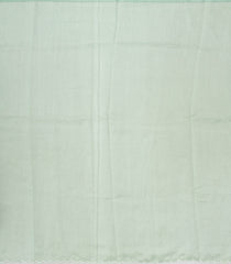 Aquamarine Woven Blended Linen Saree With Embroidered Bird Motifs-BL3865