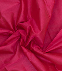 Pink Handloom Silk Cotton Saree With Contrast Border-SC4485