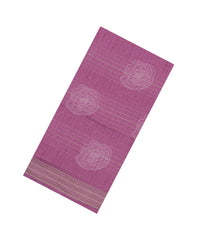 Dusty Pink Printed Synthetics Dola With Zari Stripes -BL5245
