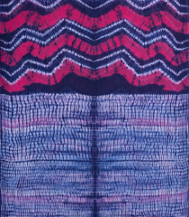 Pink Printed Chanderi Cotton Saree With Tie & Dye Motifs-CC1376