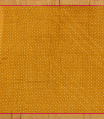 Mustard Woven Tussar Silk Saree With Printed Diagonal Stripes-TU3089
