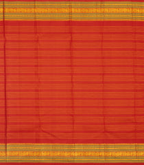 Mango Yellow Handloom Korvai Kanchipuram Silk Saree With Zari Checks-KA16725