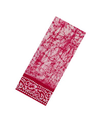 Hot Pink Printed Jaipur Cotton Saree With Abstract Motifs-JC1459