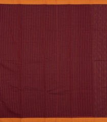 Maroon Woven Rasipuram Cotton Sari With Stripes-RA2624